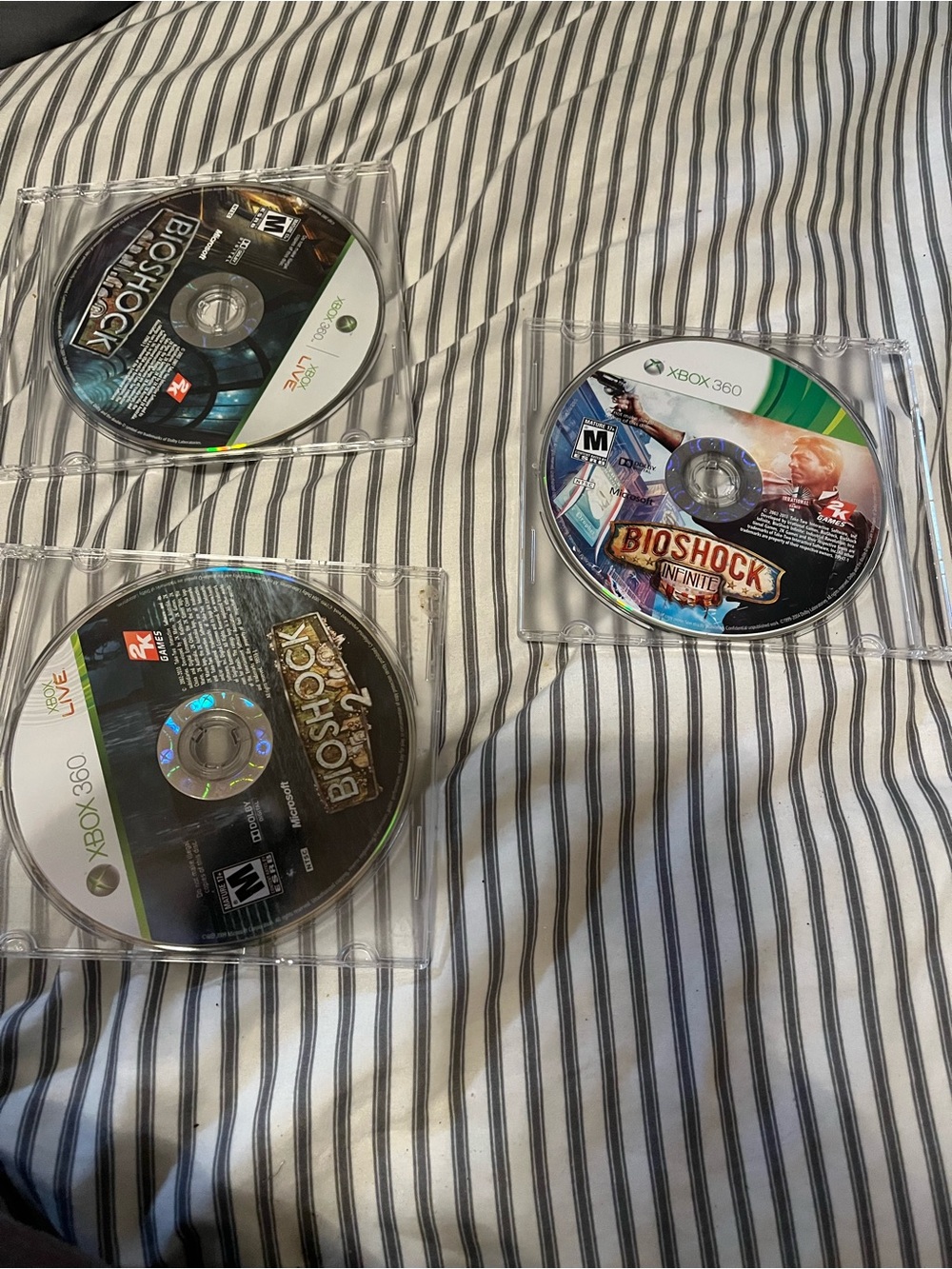 Xbox 360 Bioshock Game Disc - Black and Silver